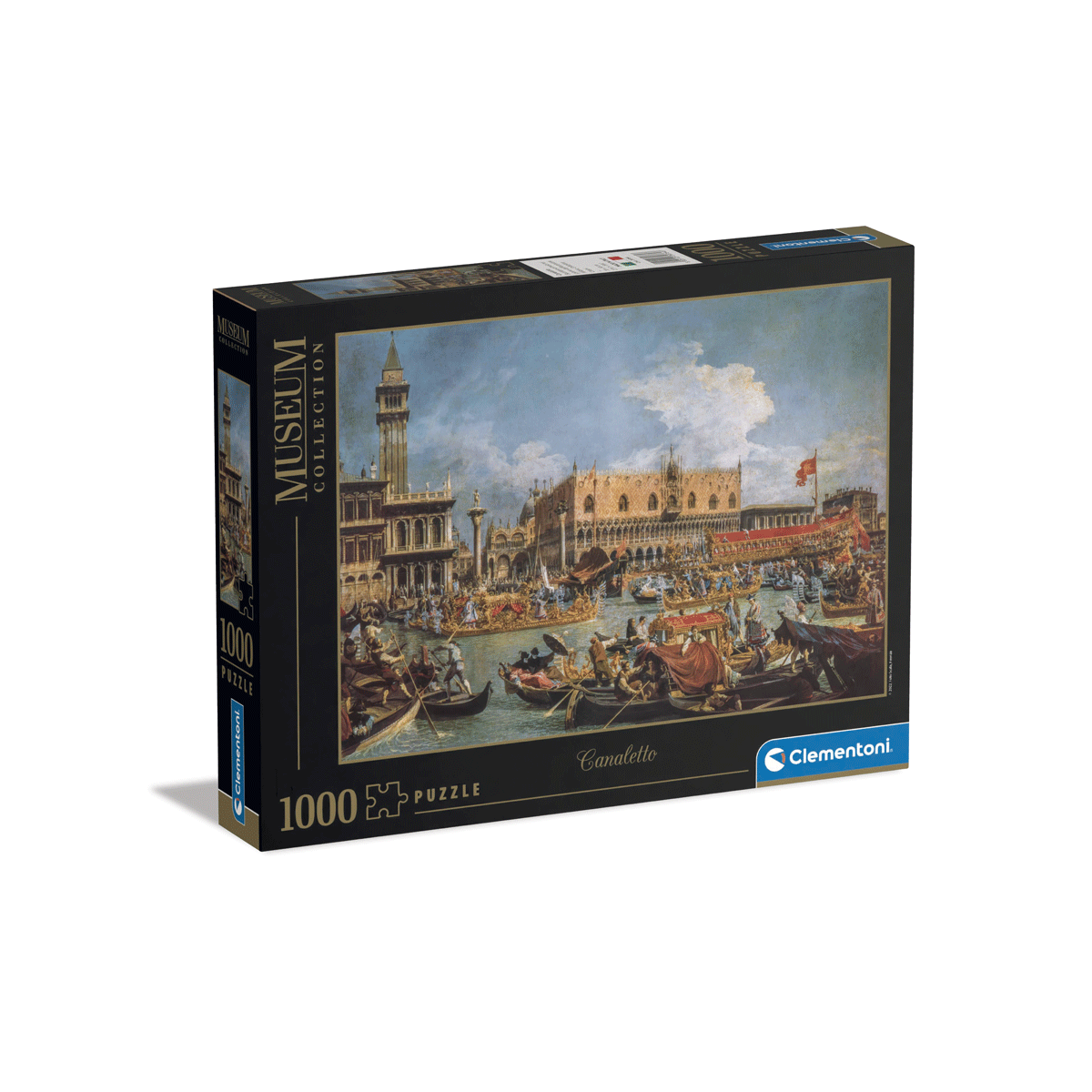 CLEMENTONI PUZZLE MUSEUM COLLECTION - CANALETTO, THE RETURN OF THE  BUCENTAUR AT THE MOLO ON ASCENSION DAY - 1000 PEZZI, PUZZLE ADULTI - Toys  Center