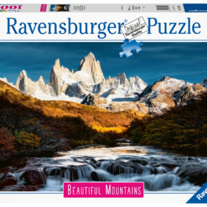 Ravensburger - puzzle fitz roy, patagonia, collezione beautiful mountains, 1000 pezzi, puzzle adulti - RAVENSBURGER