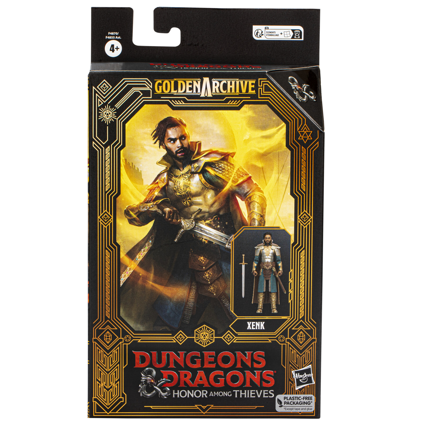 Dungeons & dragons: l'onore dei ladri, golden archive, xenk, action figure collezionabile per adulti in scala da 15 cm - 