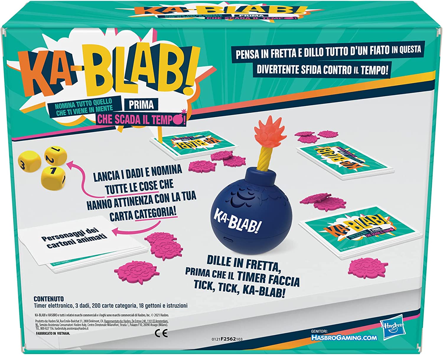 Hasbro ka blab! gioco di società per famiglie e bambini - HASBRO GAMING