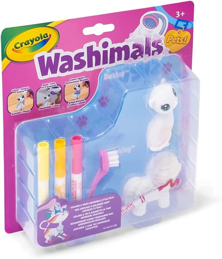 Crayola - washimals cane e gatto, set ricarica , gioco e regalo per bambini, da 3 anni, 74-7512 - CRAYOLA
