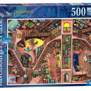 Ravensburger - puzzle la biblioteca bislacca, 500 pezzi, puzzle adulti - RAVENSBURGER
