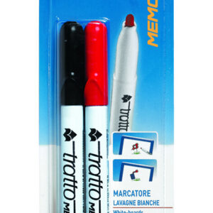 Tratto pen - penna punta sintetica confezione 2 pz - colore rosso - Toys  Center