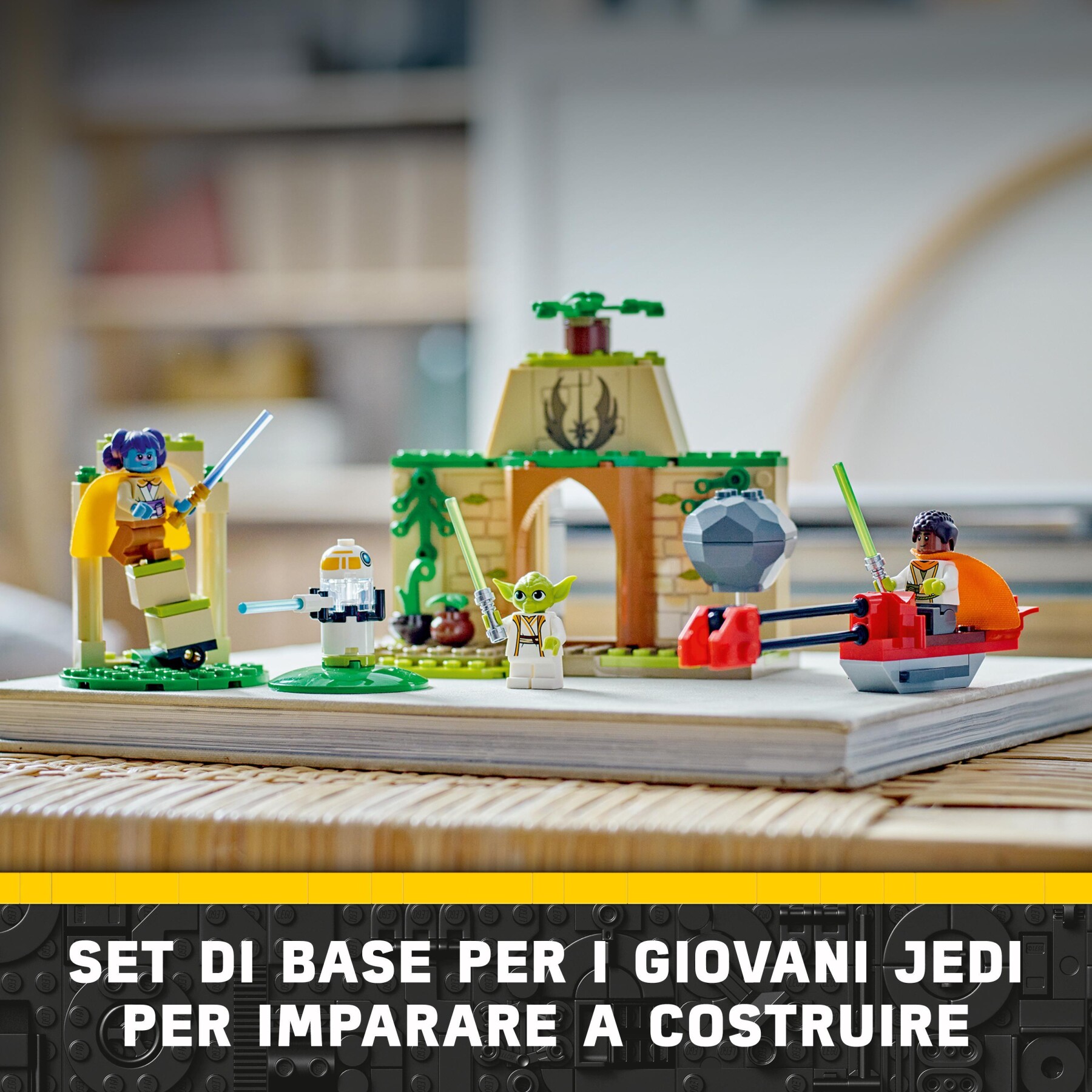 Lego star wars 75358 tempio jedi su tenoo con maestro yoda, spade laser giocattolo, droide e speeder bike, giochi per bambini 4+ - LEGO® Star Wars™, Star Wars