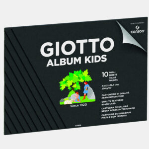 Giotto album kids carta nera - album a4 10 fogli 220 g/m2 - GIOTTO