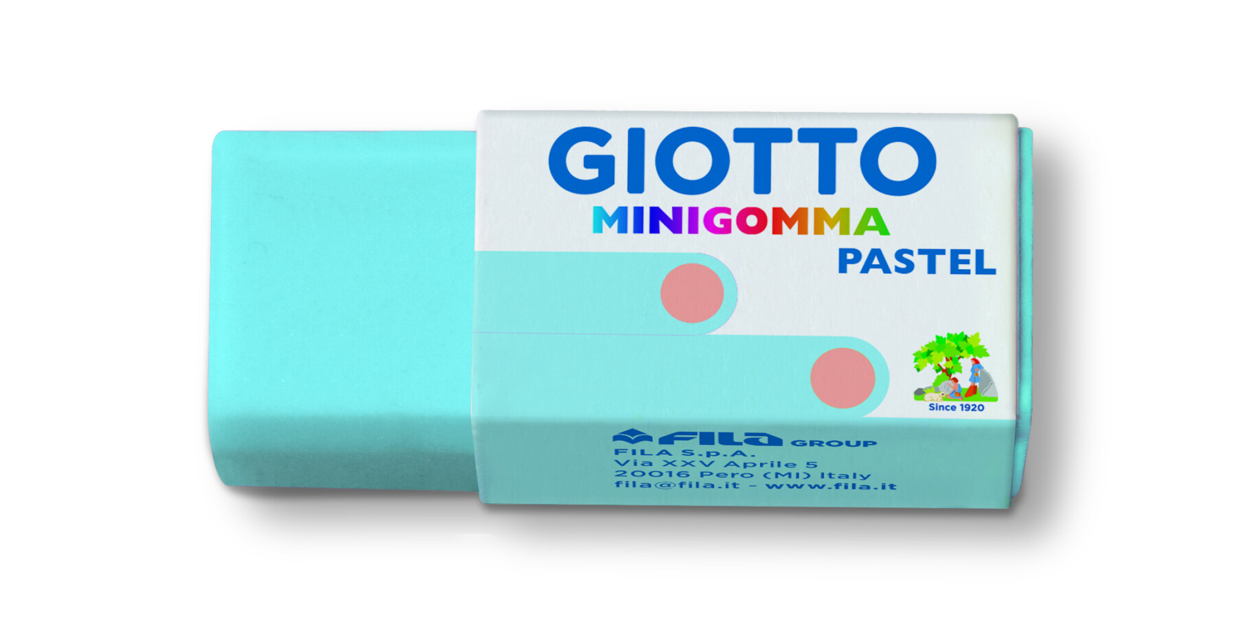 Giotto mini gomma pastel - confezione 5 minigomme colori pastello - GIOTTO