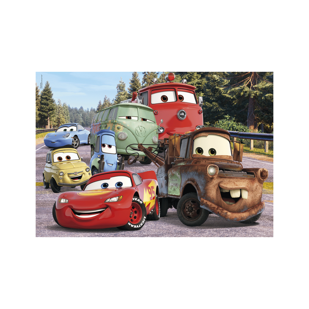 Clementoni supercolor puzzle disney cars on the road - 24 maxi pezzi, puzzle bambini 3 anni - CLEMENTONI, Cars