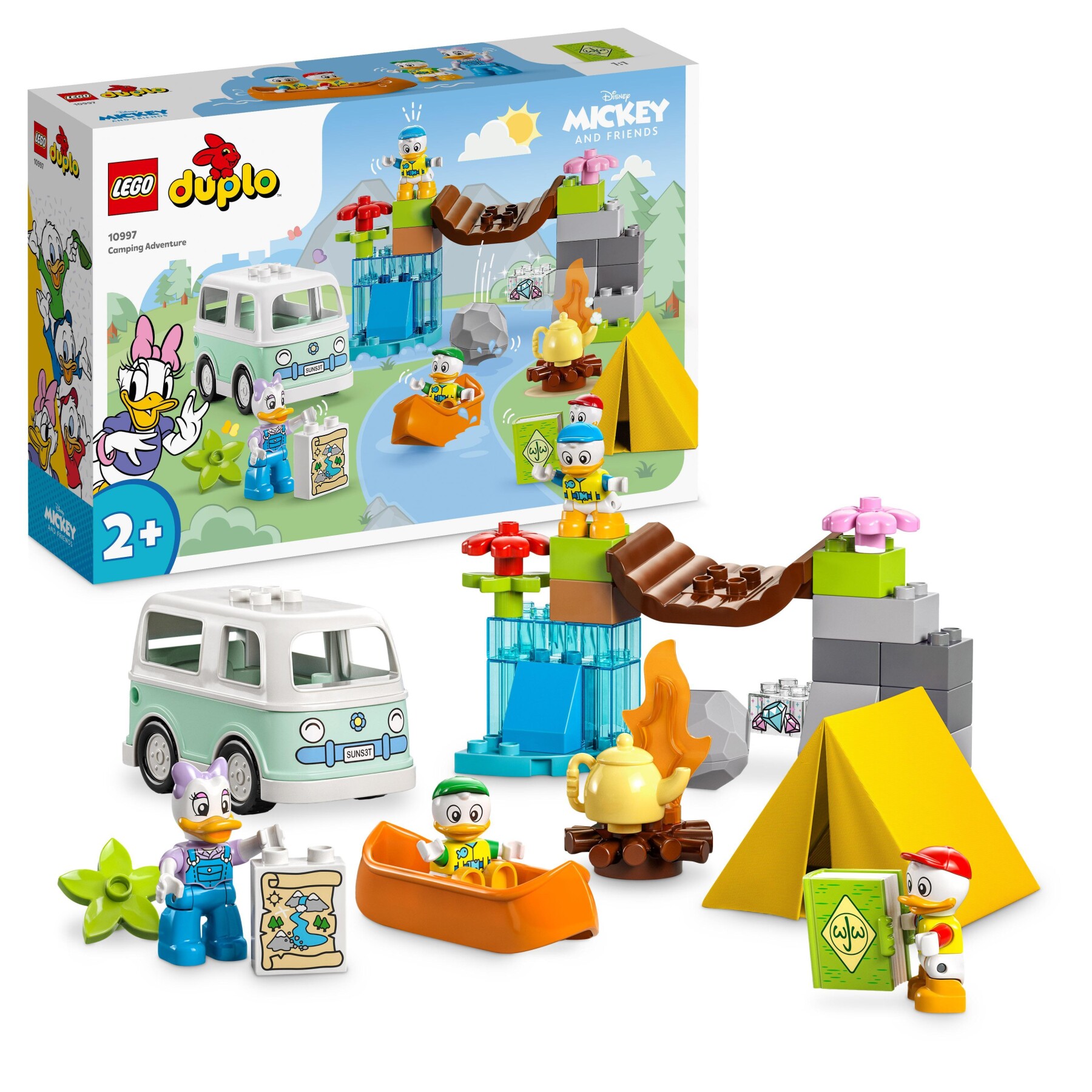 Lego duplo disney topolino e i suoi amici 10997 avventura in campeggio con camper giocattolo e paperina, giochi per bambini 2+ - LEGO DUPLO