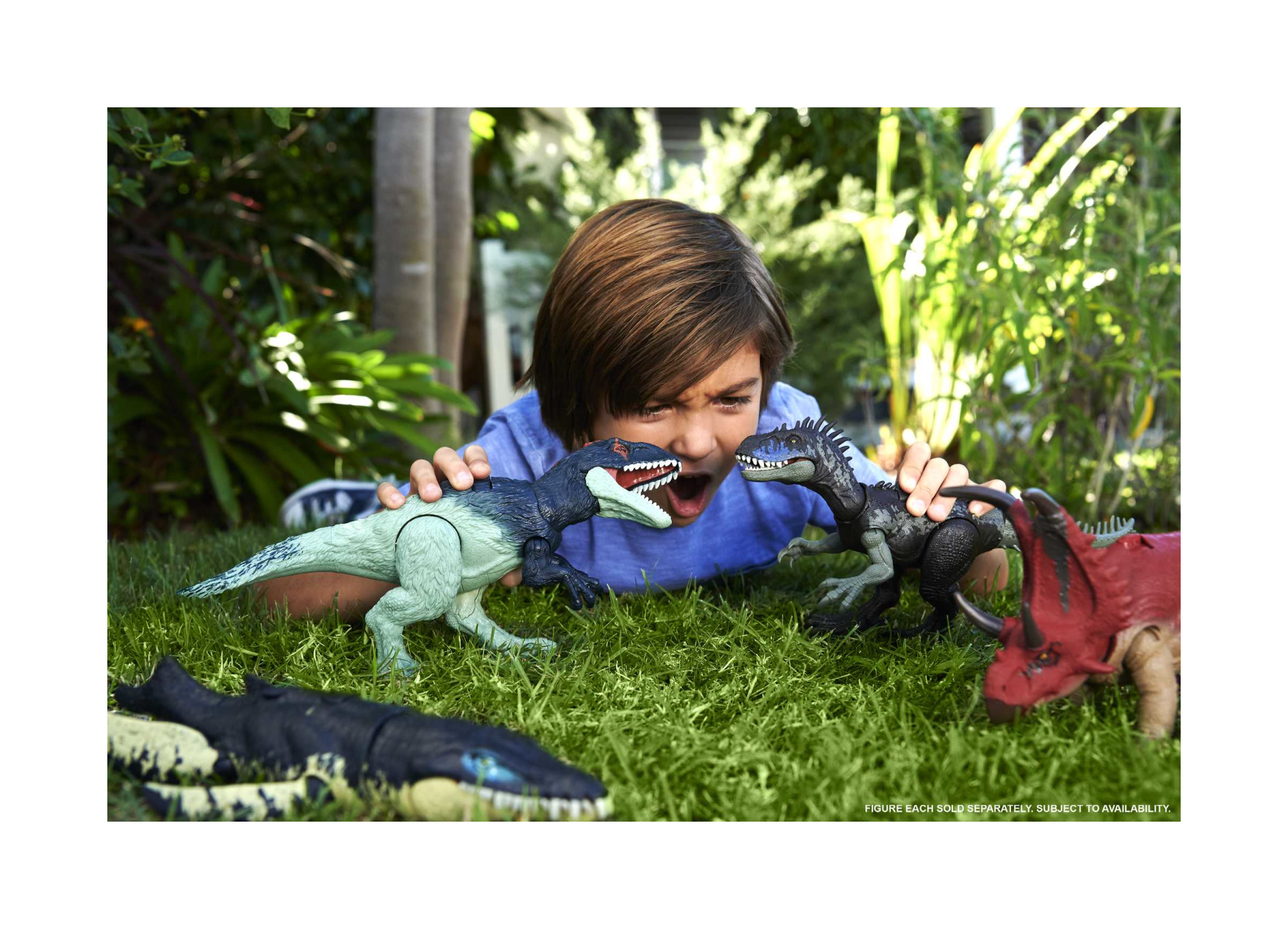 Jurassic world dominion - cronosauro ruggito selvaggio, dinosauro snodato con suoni e mossa d'attacco specifica, dimensioni medie, giocattolo per bambini, 4+ anni, hlp18 - Jurassic World