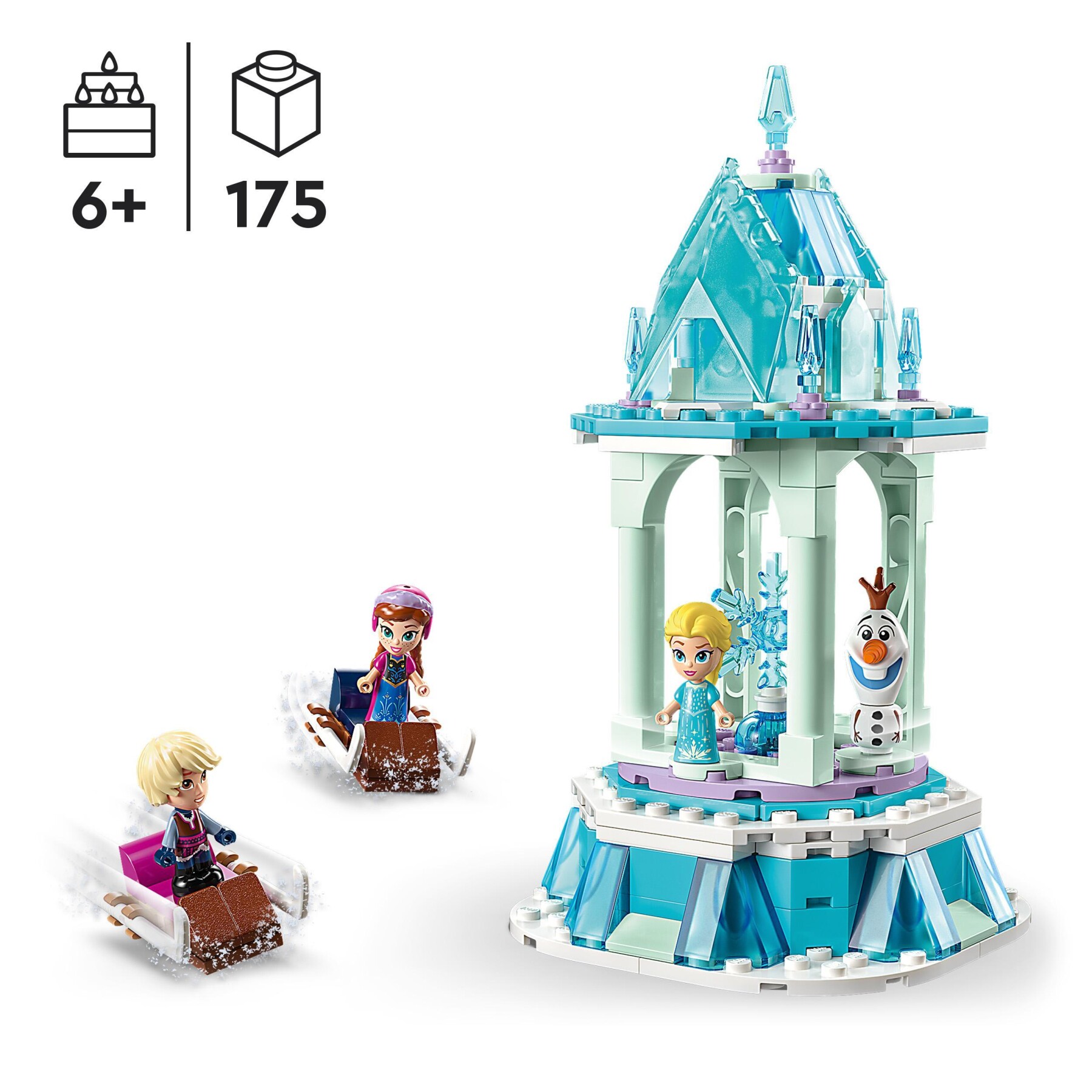 Lego disney frozen 43218 la giostra magica di anna ed elsa
