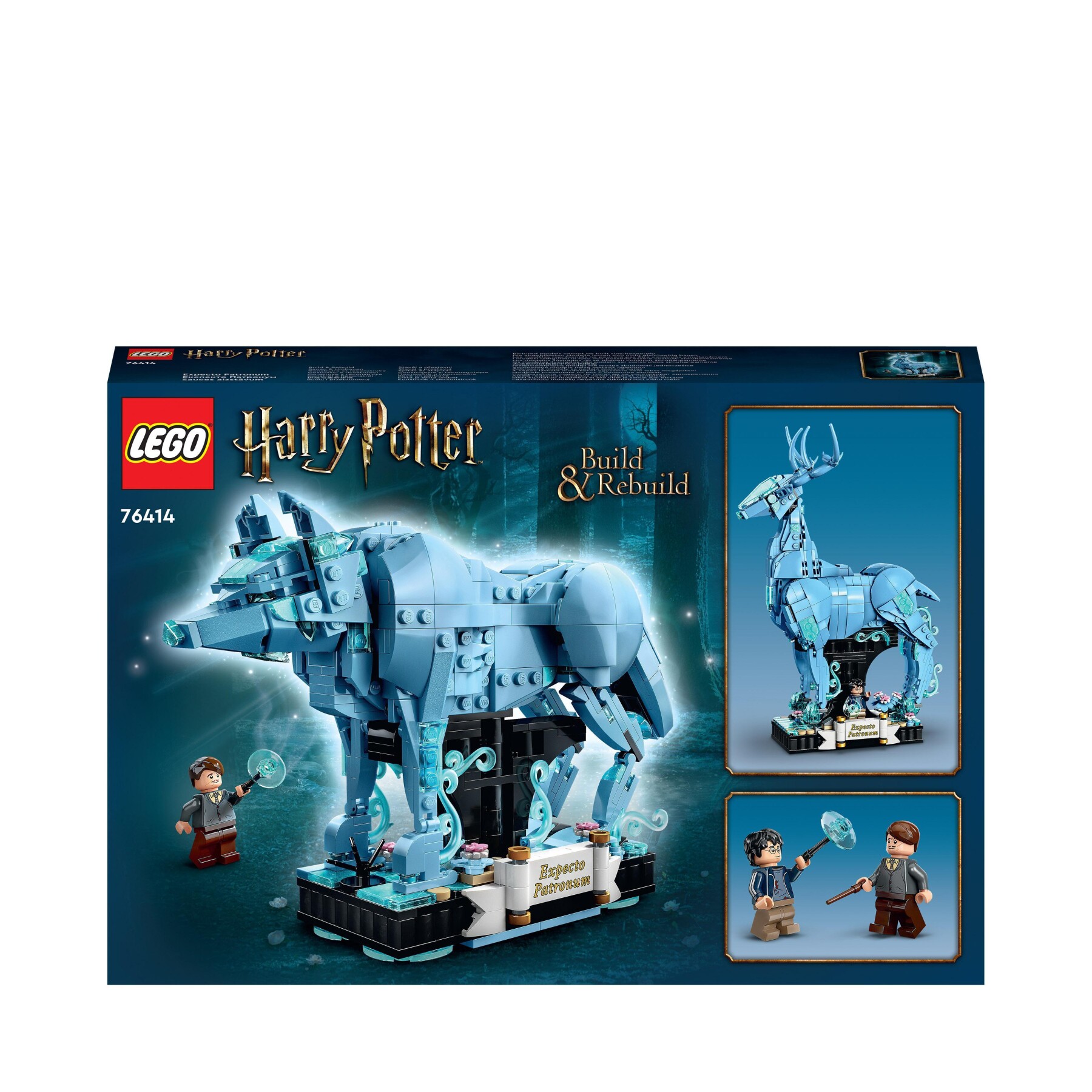Lego harry potter 76414 expecto patronum set 2 in 1 con figure animali, cervo e lupo, regali per adolescenti, donne e uomini - Harry Potter, LEGO® Harry Potter™