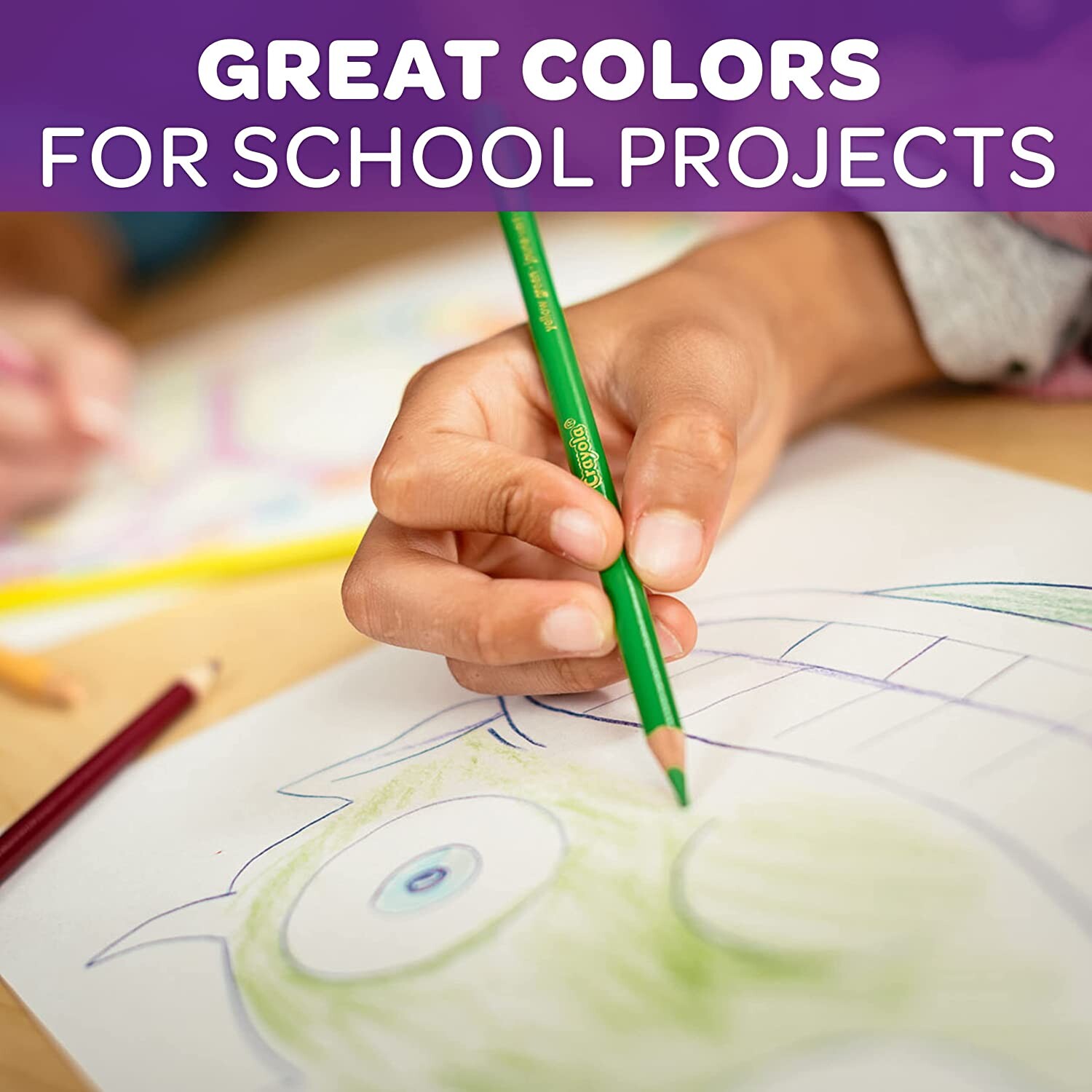 Set Pastelli Colorati 50 Pz. Matite In Legno Per Colorare Bambini Scuola  Disegno 