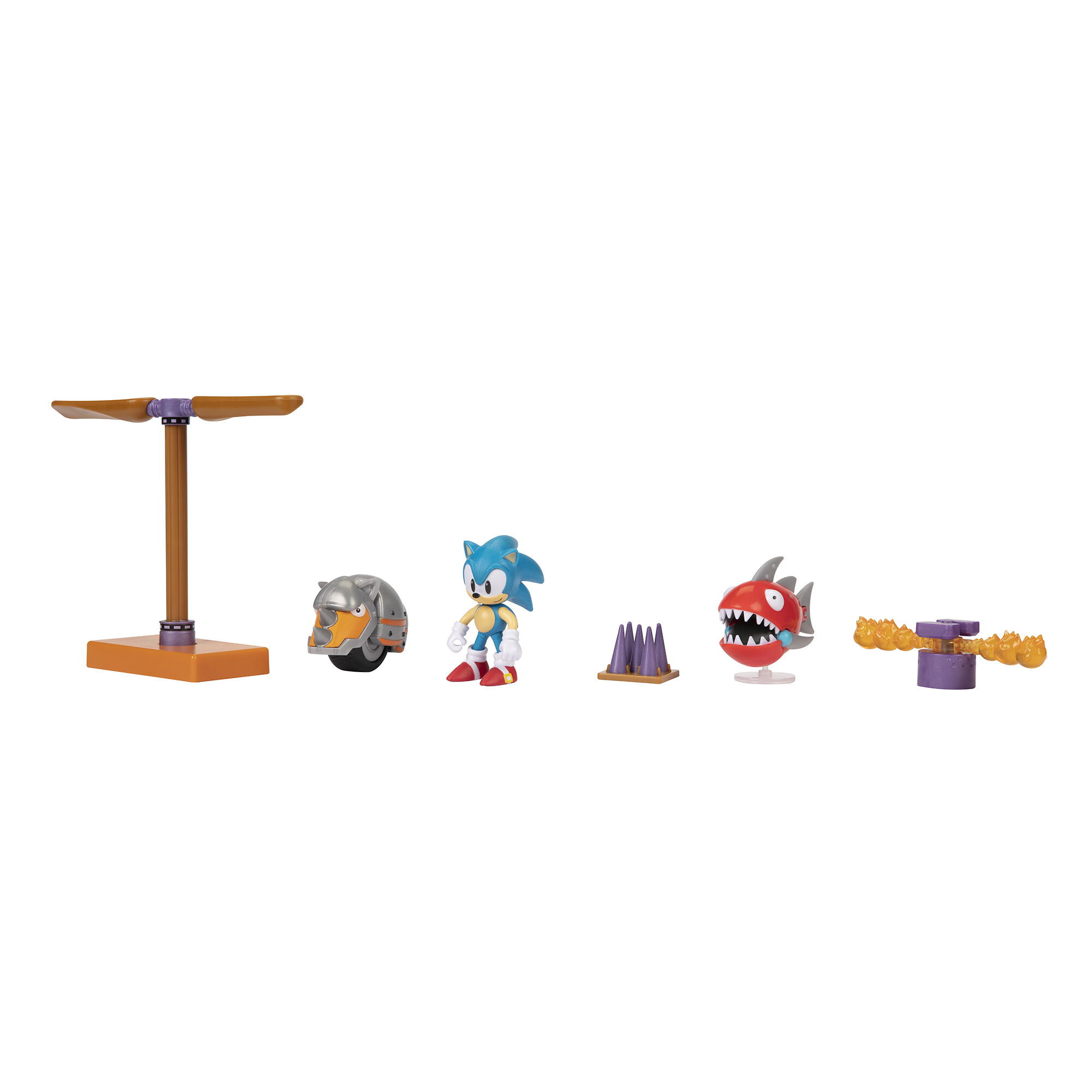 Sonic diorama flying battery zone. con personaggi da 6 cm inclusi! - Sonic
