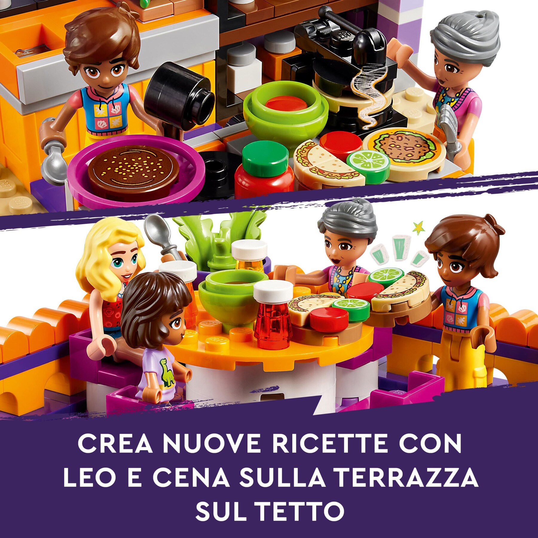 Lego friends 41747 cucina comunitaria di heartlake city con accessori giocattolo, compatibile con centro comunitario (41748) - LEGO FRIENDS