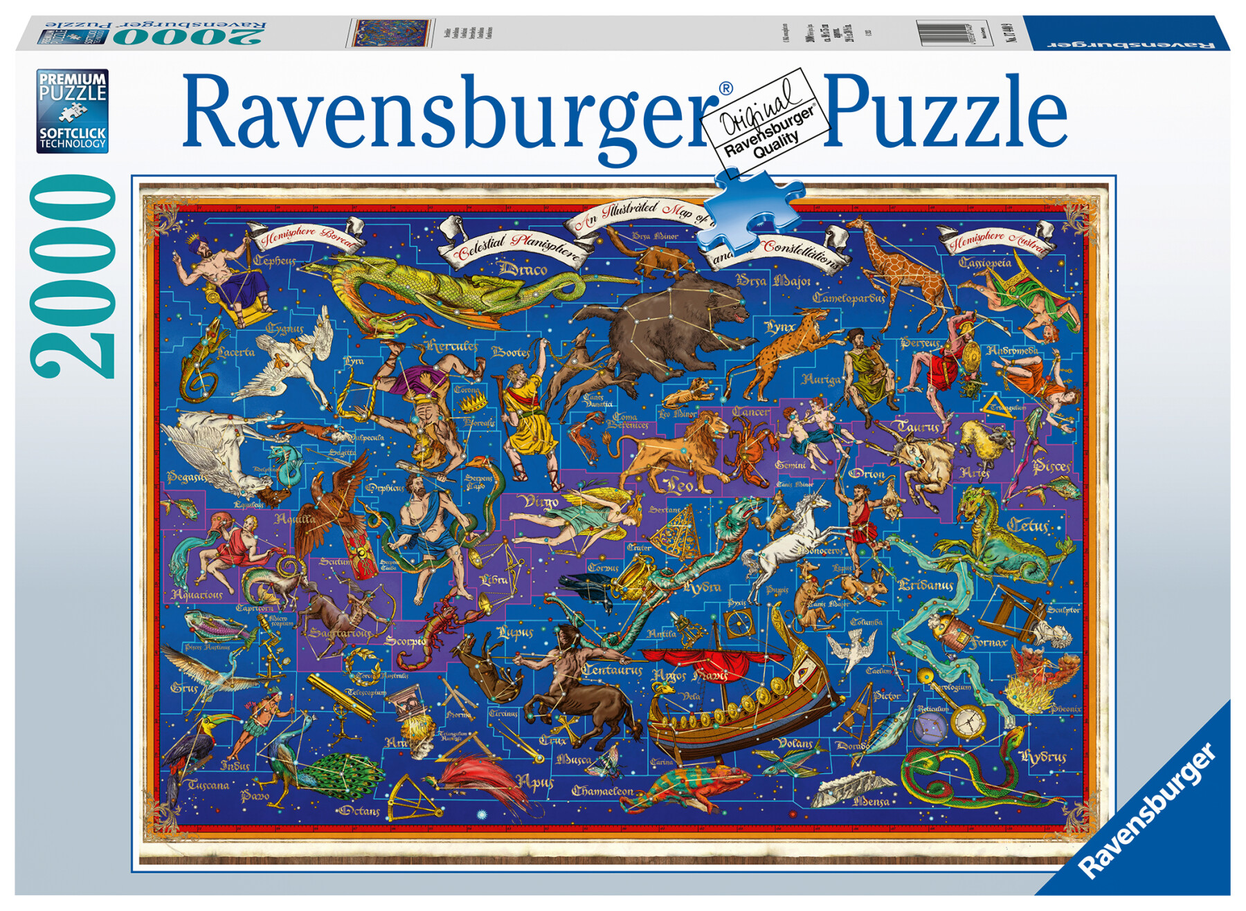 Ravensburger - puzzle costellazioni, 2000 pezzi, puzzle adulti - Toys Center