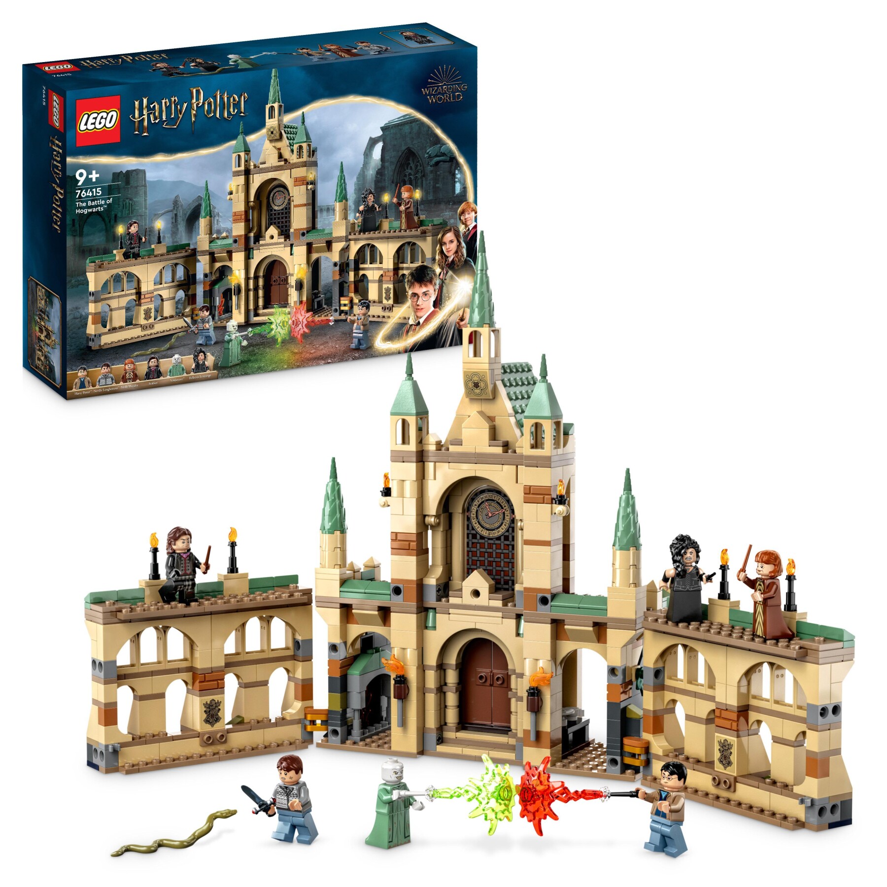 Lego harry potter 76415 la battaglia di hogwarts, castello giocattolo con  minifigure di bellatrix lestrange e voldemort - Toys Center
