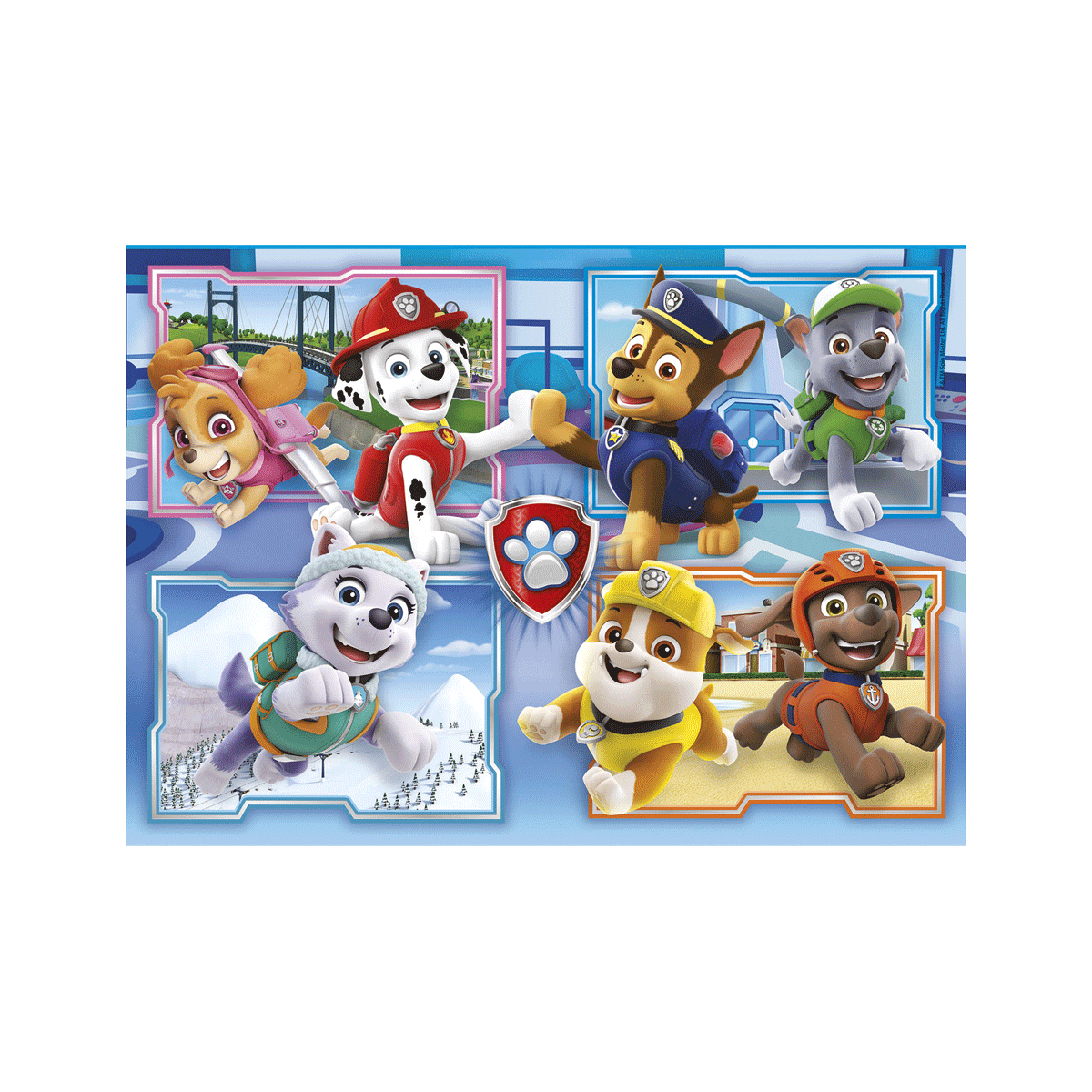 Clementoni supercolor puzzle paw patrol - 2x60 pezzi, puzzle bambini 4 anni - CLEMENTONI