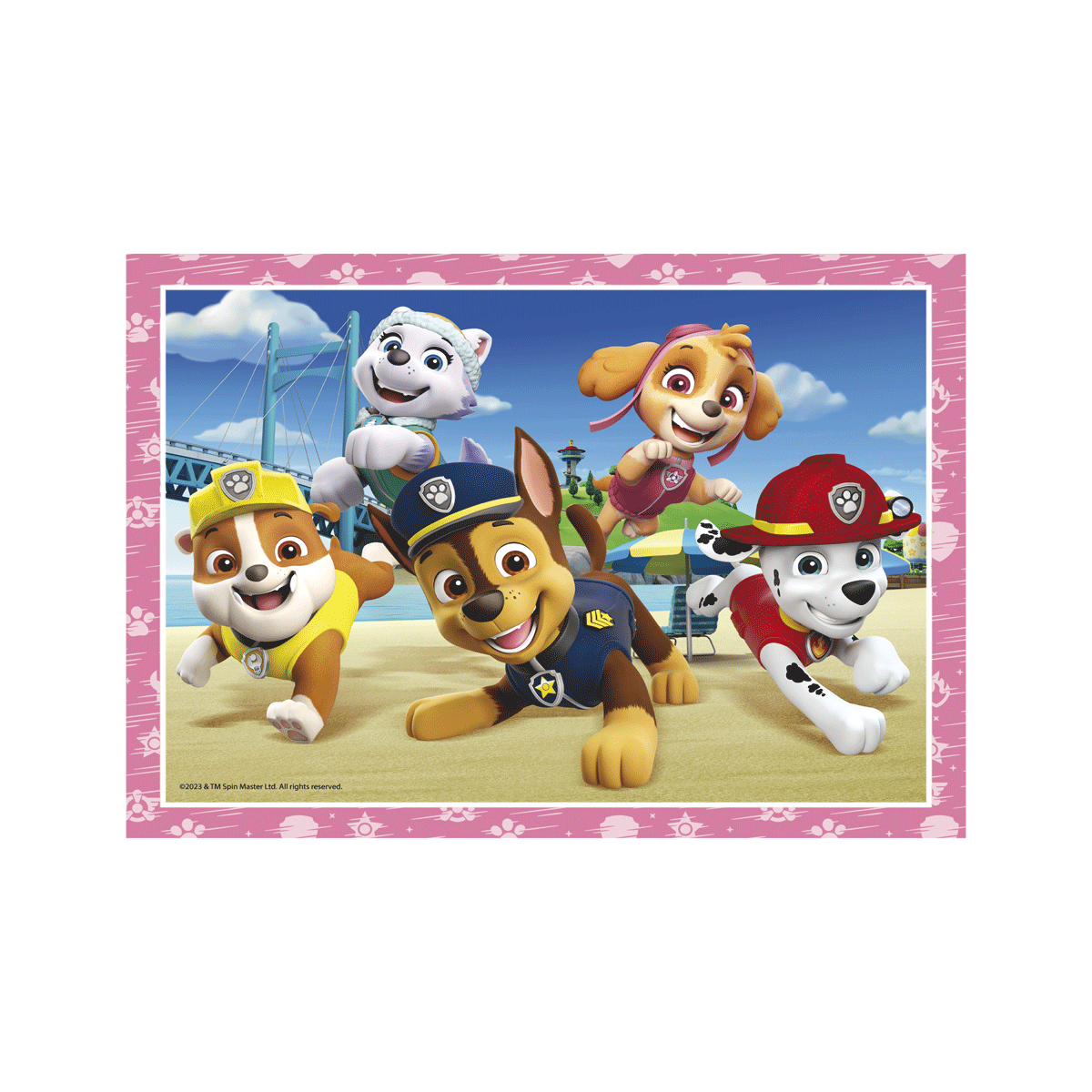 Clementoni supercolor puzzle paw patrol - 1x12 + 1x16 + 1x20 + 1x24 pezzi, puzzle bambini 3 anni - CLEMENTONI