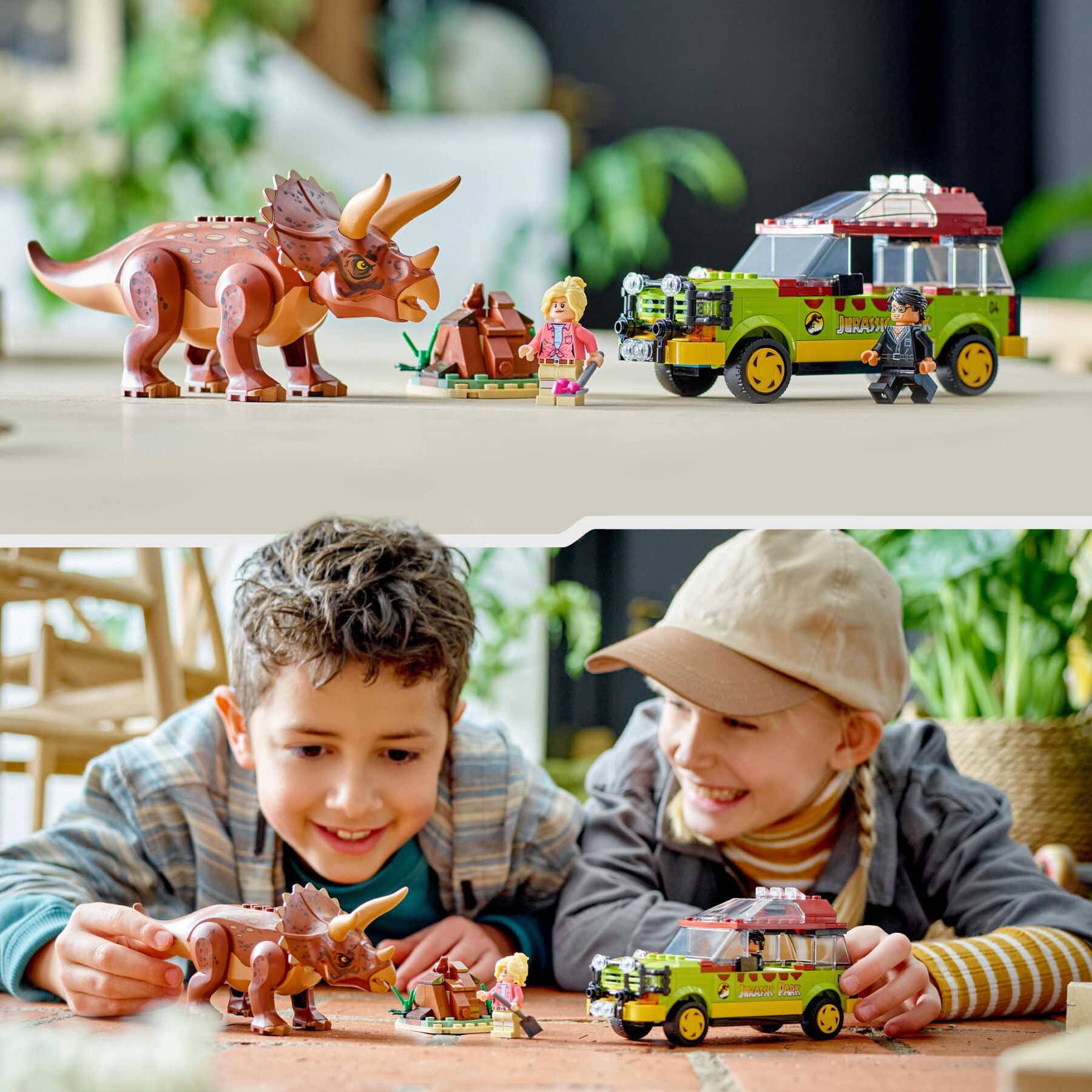 Lego jurassic park 76959 la ricerca del triceratopo, dinosauro giocattolo per bambini 8+ anni, collezione 30° anniversario - Jurassic World, LEGO JURASSIC PARK/W
