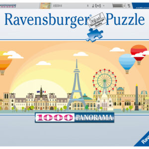 Ravensburger - puzzle un giorno a parigi, collezione panorama, 1000 pezzi, puzzle adulti - RAVENSBURGER