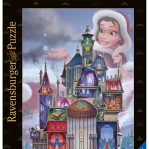 Ravensburger - puzzle belle - disney castles, collezione disney collector's edition, 1000 pezzi, puzzle adulti - DISNEY PRINCESS, RAVENSBURGER
