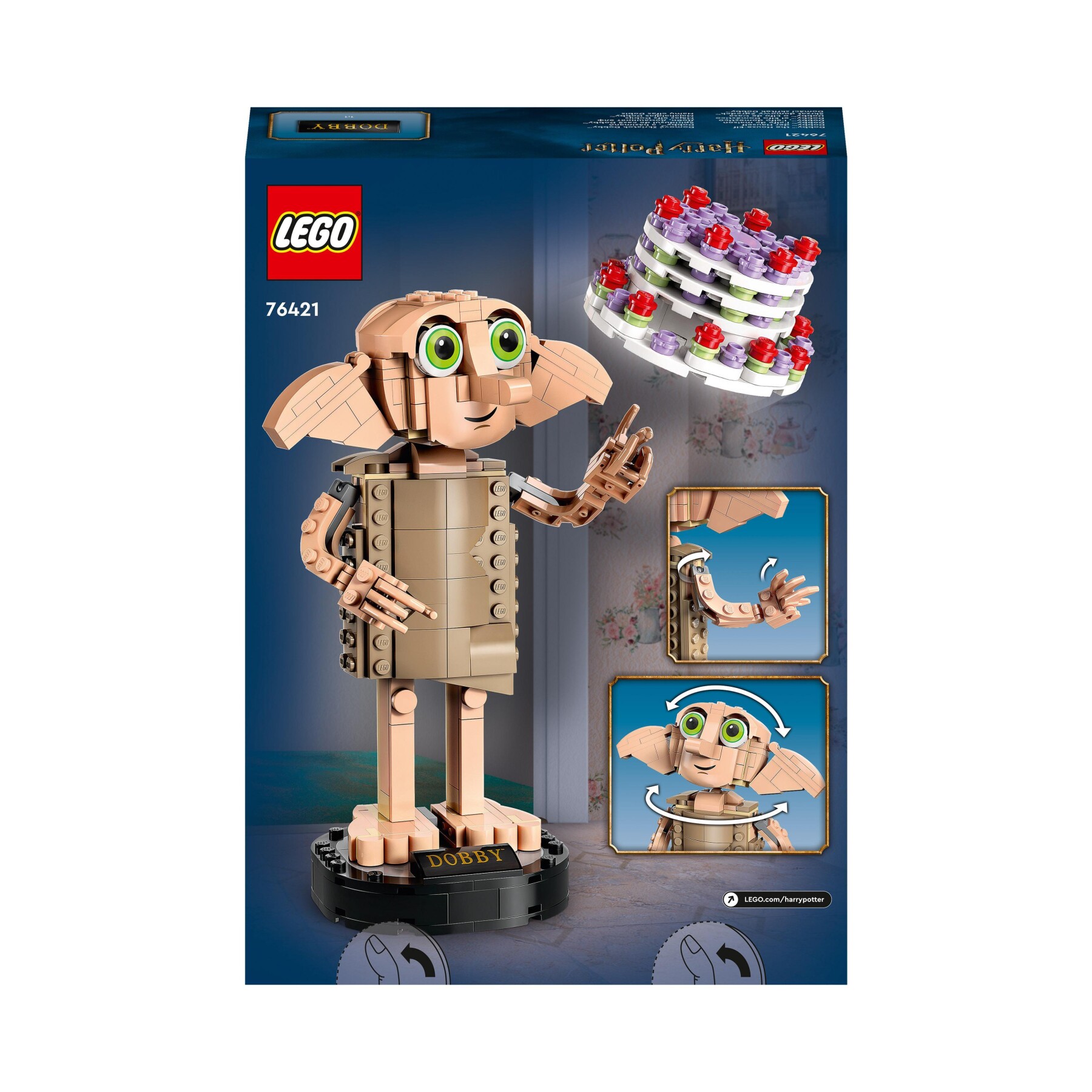 Lego harry potter 76421 dobby l'elfo domestico, modello snodabile di personaggio iconico, gioco da collezione, regalo 8+ anni - Harry Potter, LEGO® Harry Potter™