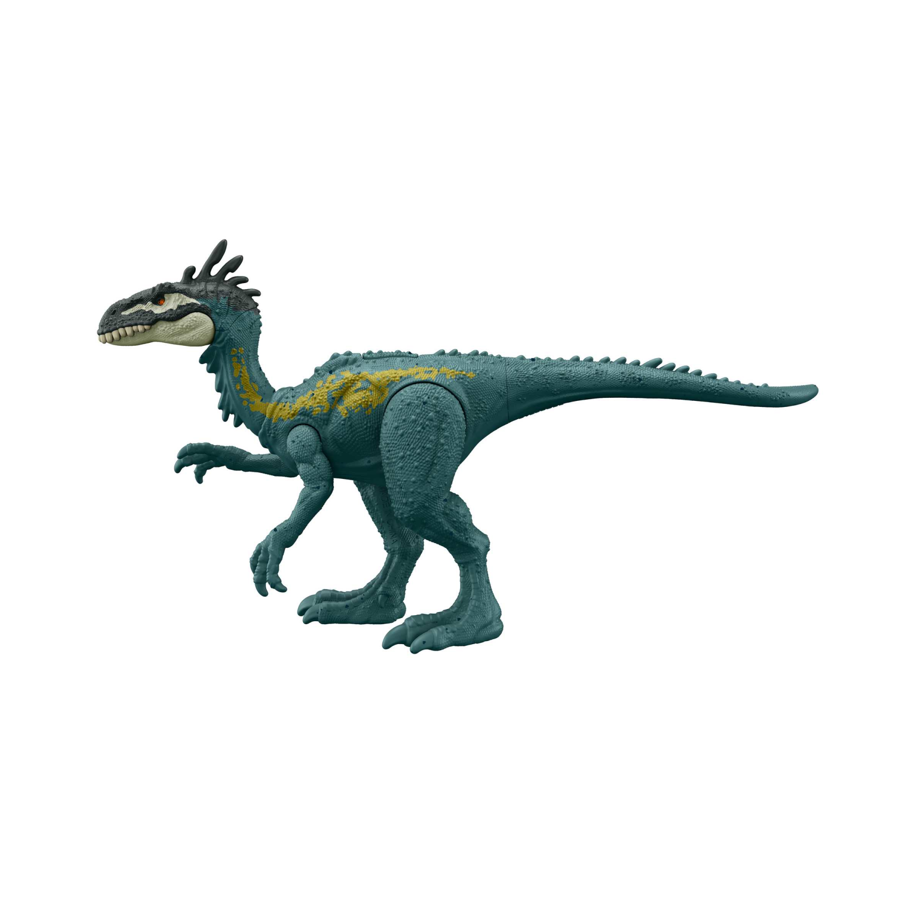 Jurassic world pericolo giurassico - elafrosauro, dinosauro snodato con design autentico, specie di medie dimensioni lungo 18 cm e alto 7+ cm, giocattolo per bambini, 4+ anni, hln59 - Jurassic World