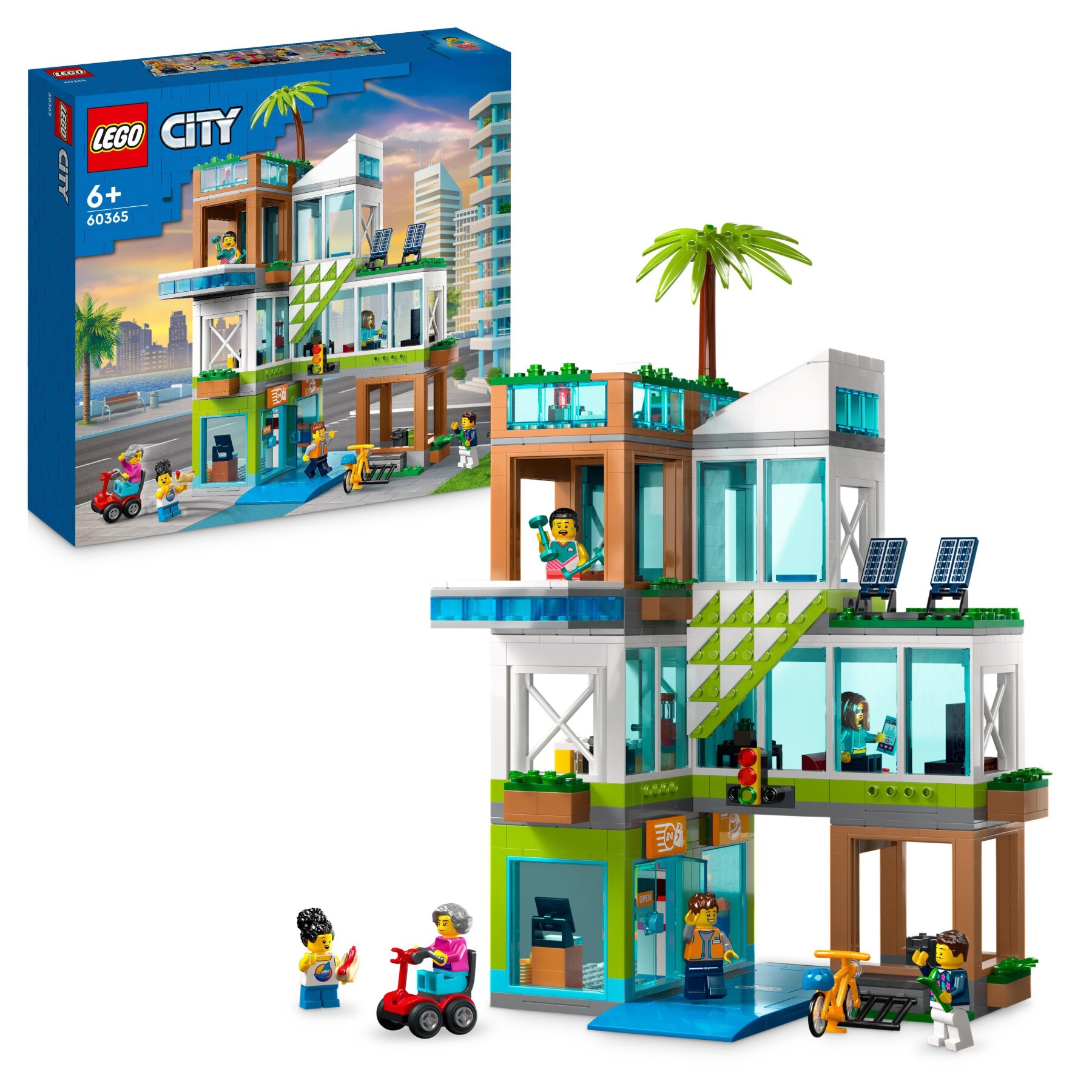 Lego city 60365 condomini, modular building set con stanze combinabili e 6  minifigure, regalo di compleanno per bambini 6+ anni - Toys Center