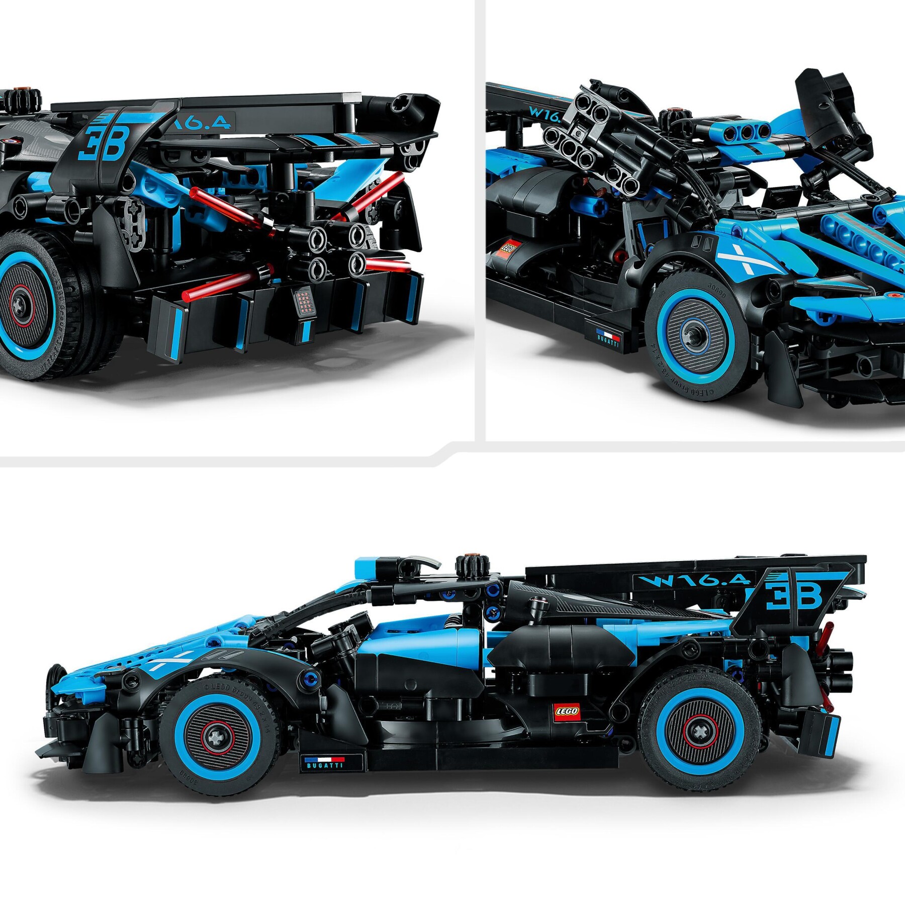 Lego technic 42162 bugatti bolide agile blue, modellino auto supercar da costruire, set macchina da corsa iconica, idee regalo - LEGO TECHNIC