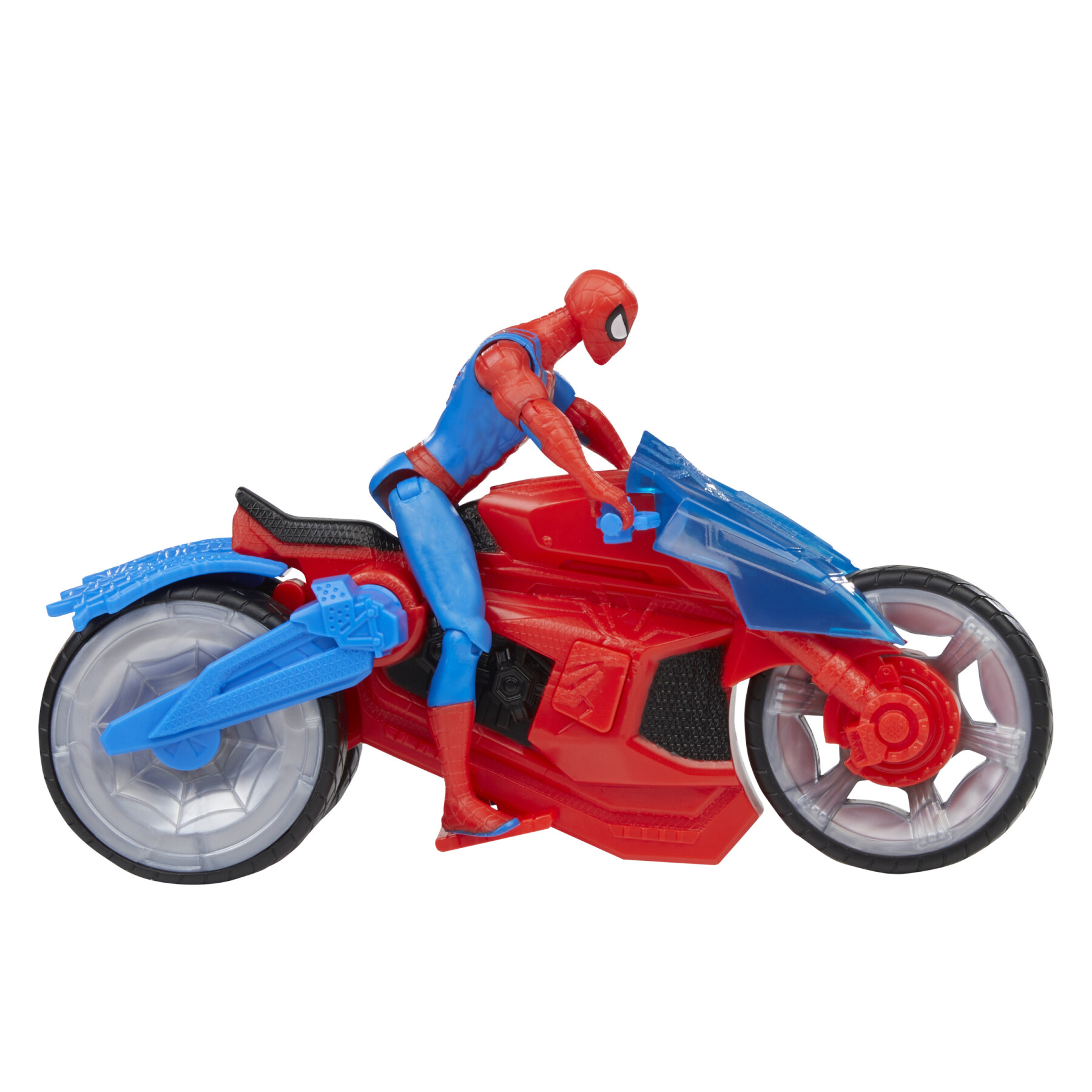 Hasbro marvel, motocicletta spara-ragnatele di spider-man - Spiderman