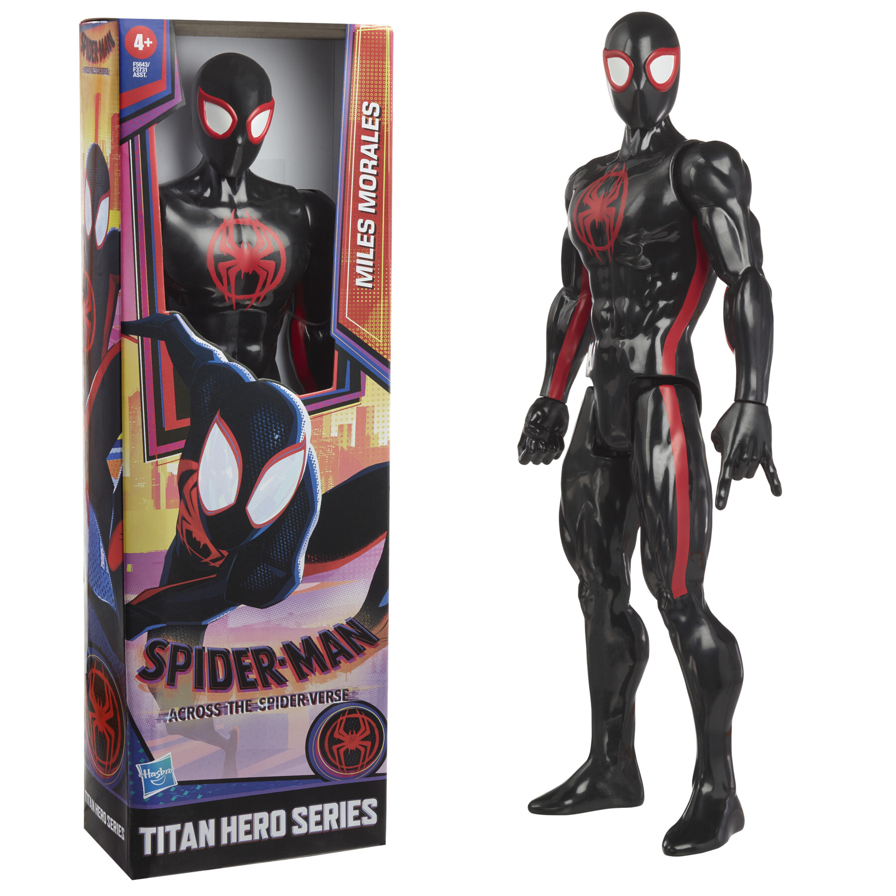 Hasbro marvel spider-man - giocattolo di miles morales, "spider-man: across the spider-verse", action figure in scala da 30 cm - Spiderman