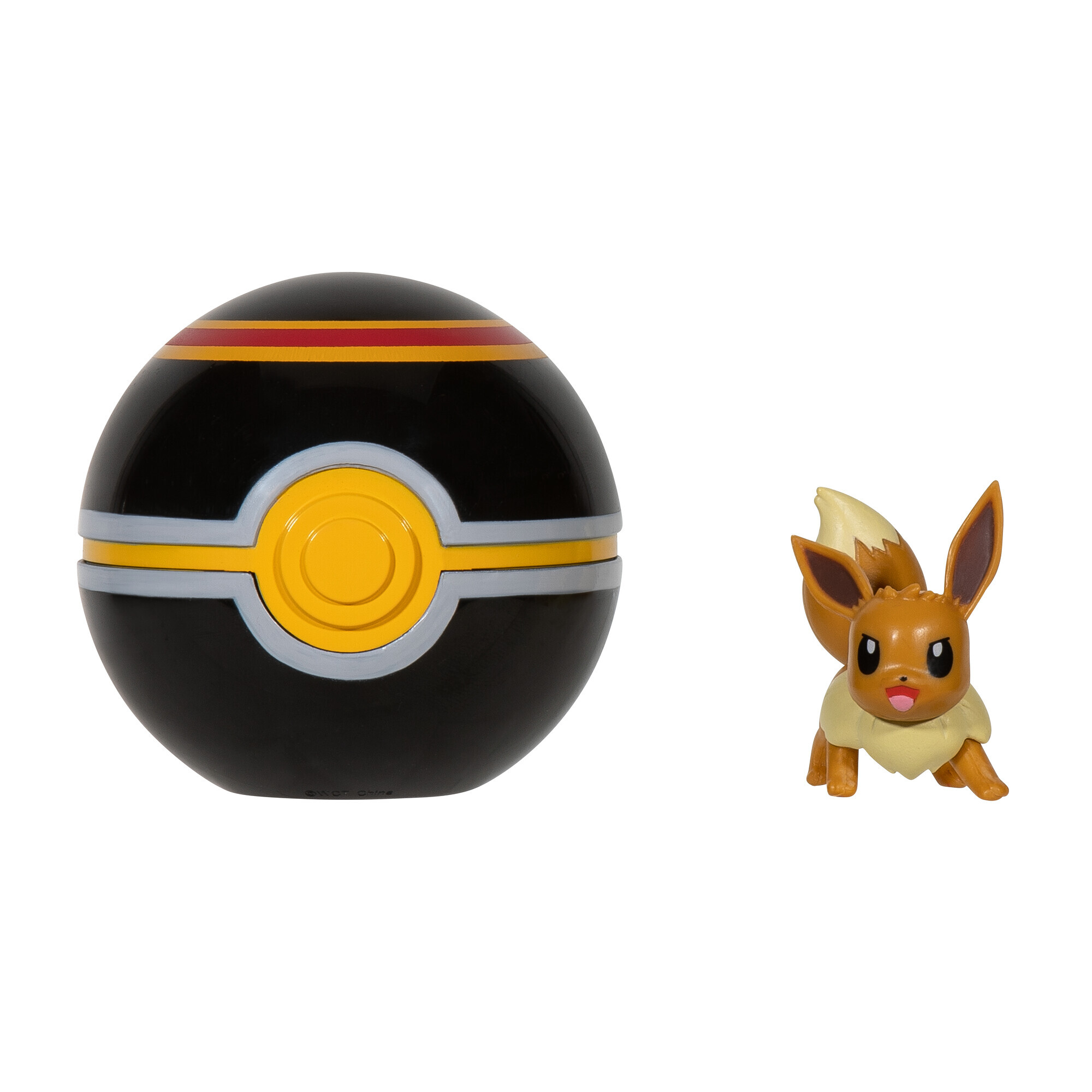 Palla pokemon clip 'n' go eevee #3 & luxury ball con personaggio incluso - POKEMON