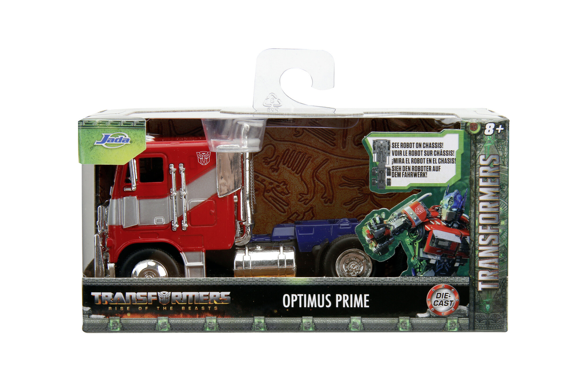 Jada- transformers t7 optimus prime truck die-cast, in scala 1:32 - 