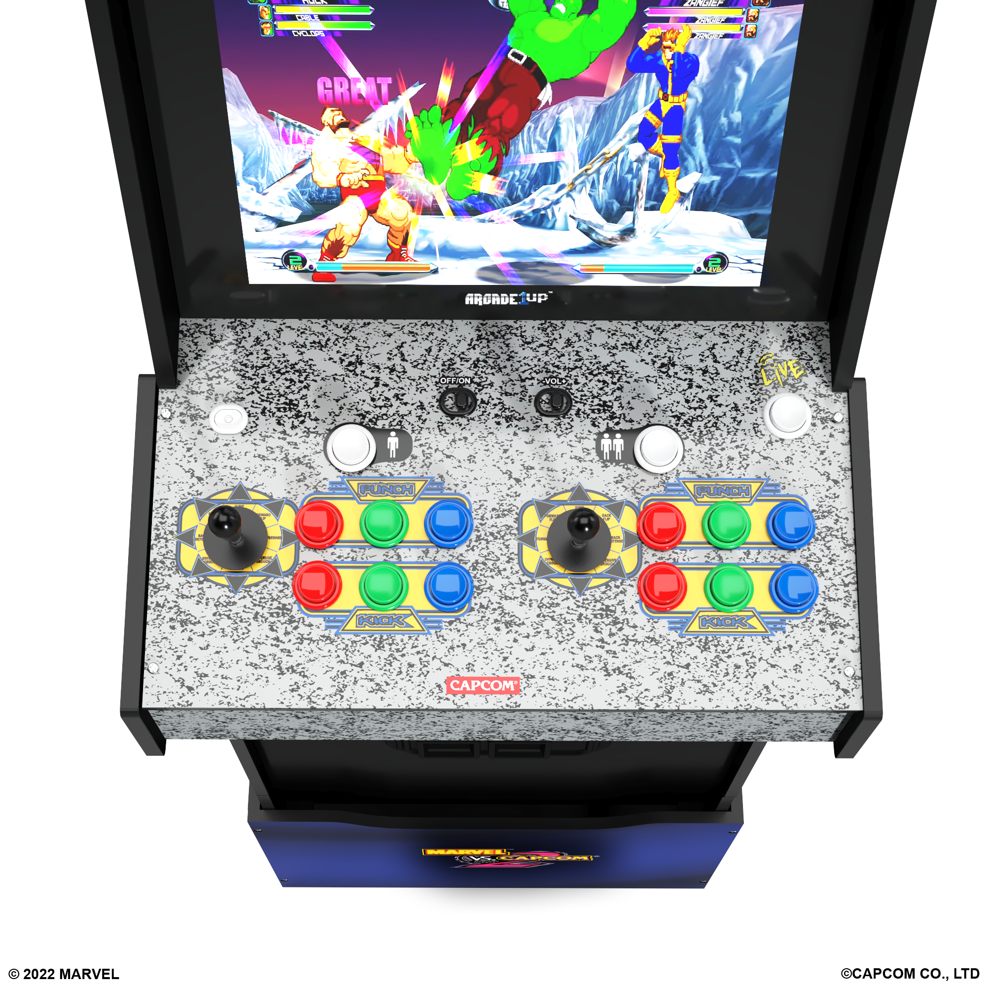 Arcade1up cabinato marvel vs capcom, x-men, street fighter - ARCADE1UP