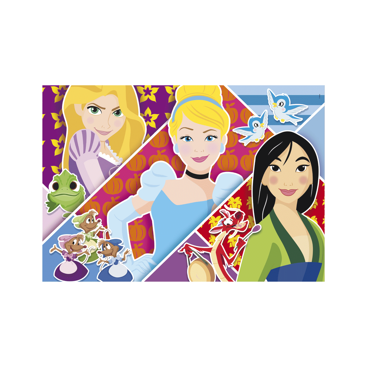 Clementoni supercolor puzzle disney princess - 2x20 pezzi, puzzle bambini 3 anni - CLEMENTONI, DISNEY PRINCESS