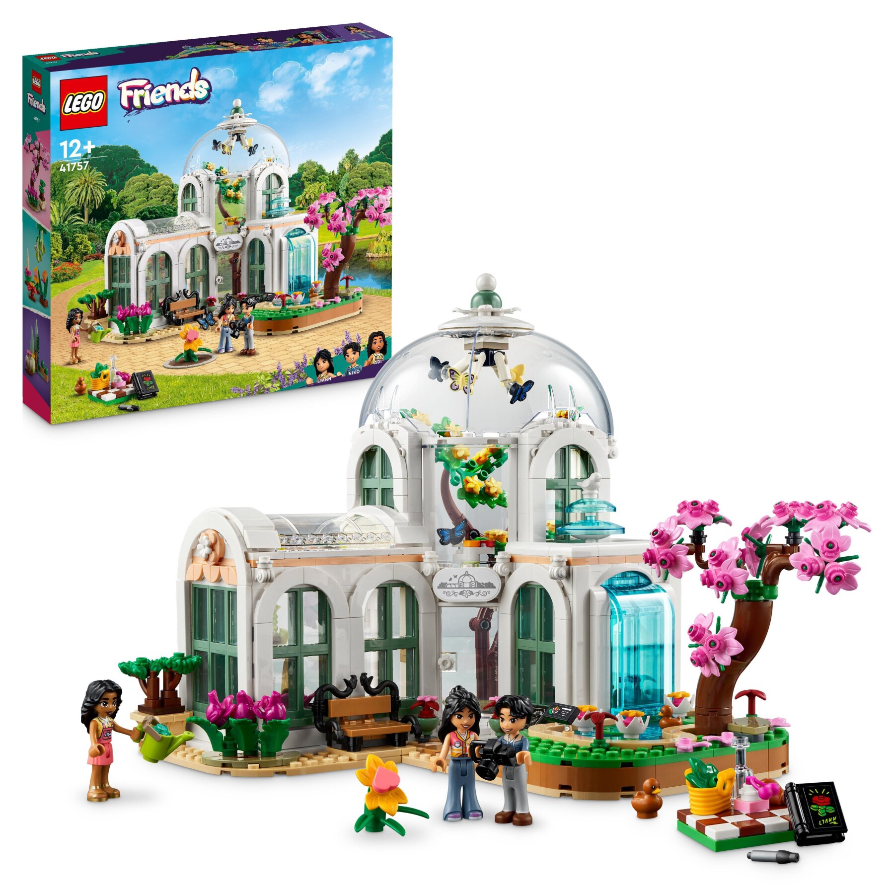 Lego friends 41757 giardino botanico con fiori e piante, modellino