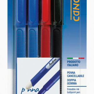 Tratto cancellik - penna cancellabile conf. 4 pz - colori assortiti - 