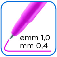 Tratto cancellik - penna cancellabile conf. 4 pz - colori assortiti - 