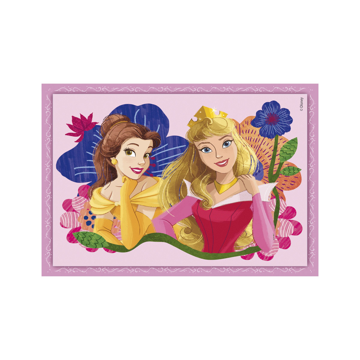 Clementoni supercolor puzzle disney princess - 1x12 + 1x16 + 1x20 + 1x24 pezzi, puzzle bambini 3 anni - CLEMENTONI, DISNEY PRINCESS