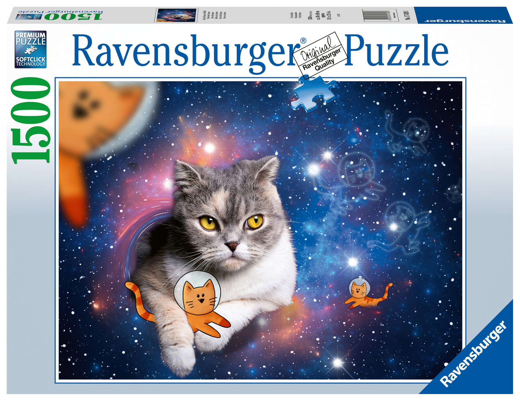 Ravensburger - puzzle gatto nello spazio, 1500 pezzi, puzzle adulti - RAVENSBURGER
