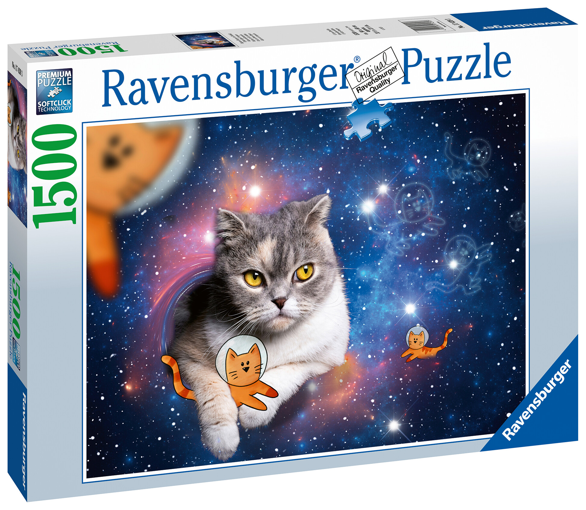 Ravensburger - puzzle gatto nello spazio, 1500 pezzi, puzzle adulti - RAVENSBURGER