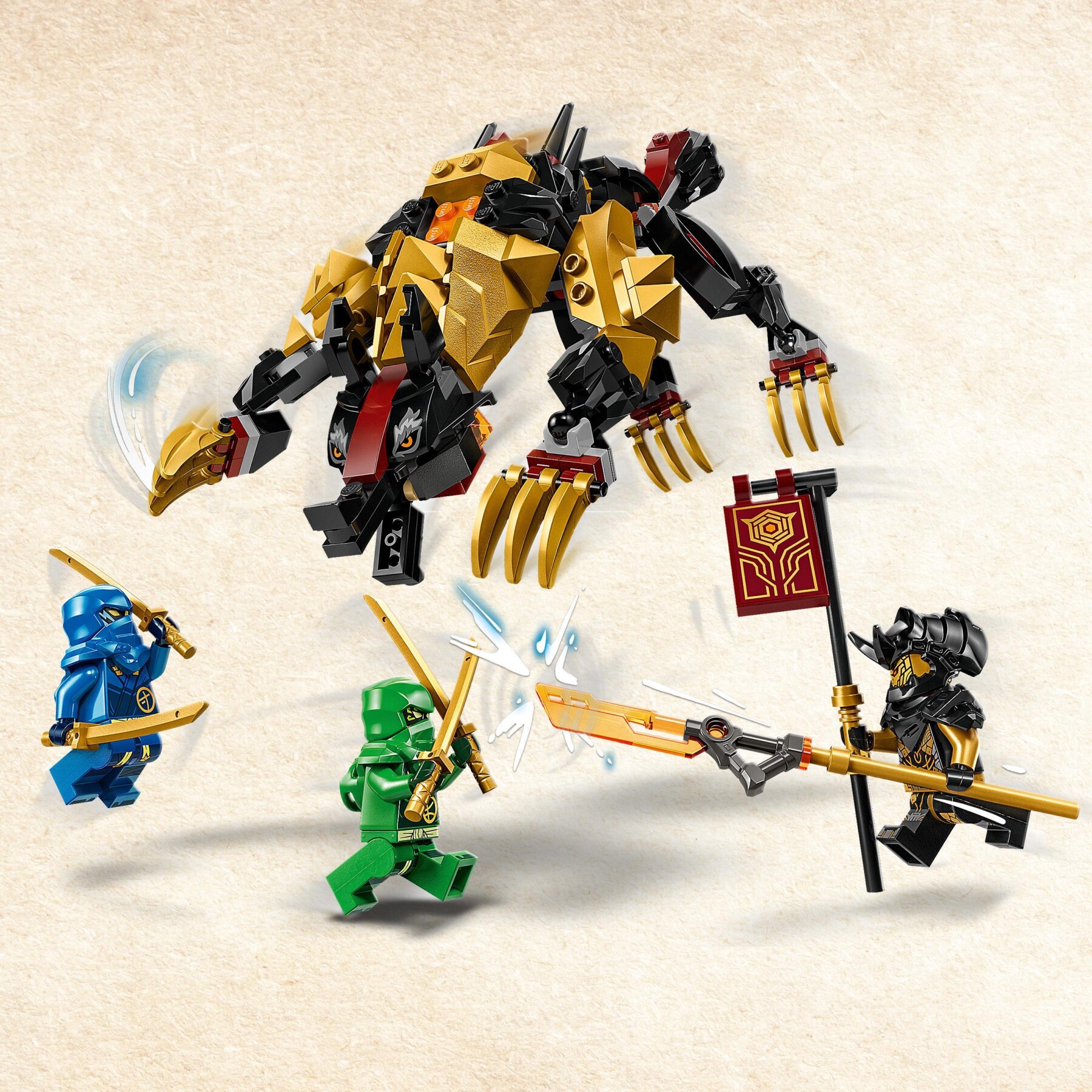 Lego ninjago 71790 cavaliere del drago cacciatore imperium, mostro giocattolo con 3 minifigure, giochi per bambini 6+ anni - LEGO NINJAGO
