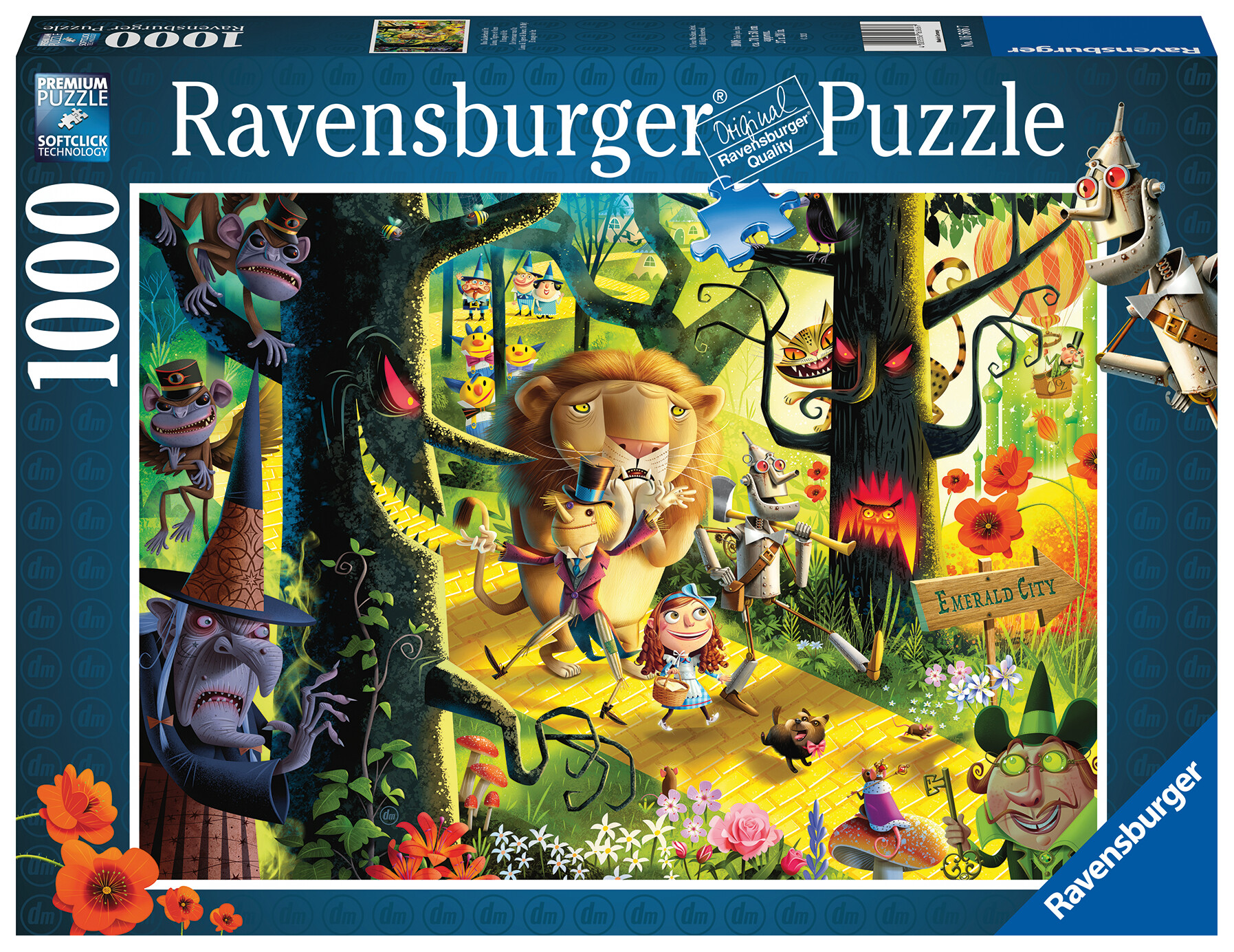 Ravensburger - puzzle il mago di oz, 1000 pezzi, puzzle adulti - RAVENSBURGER