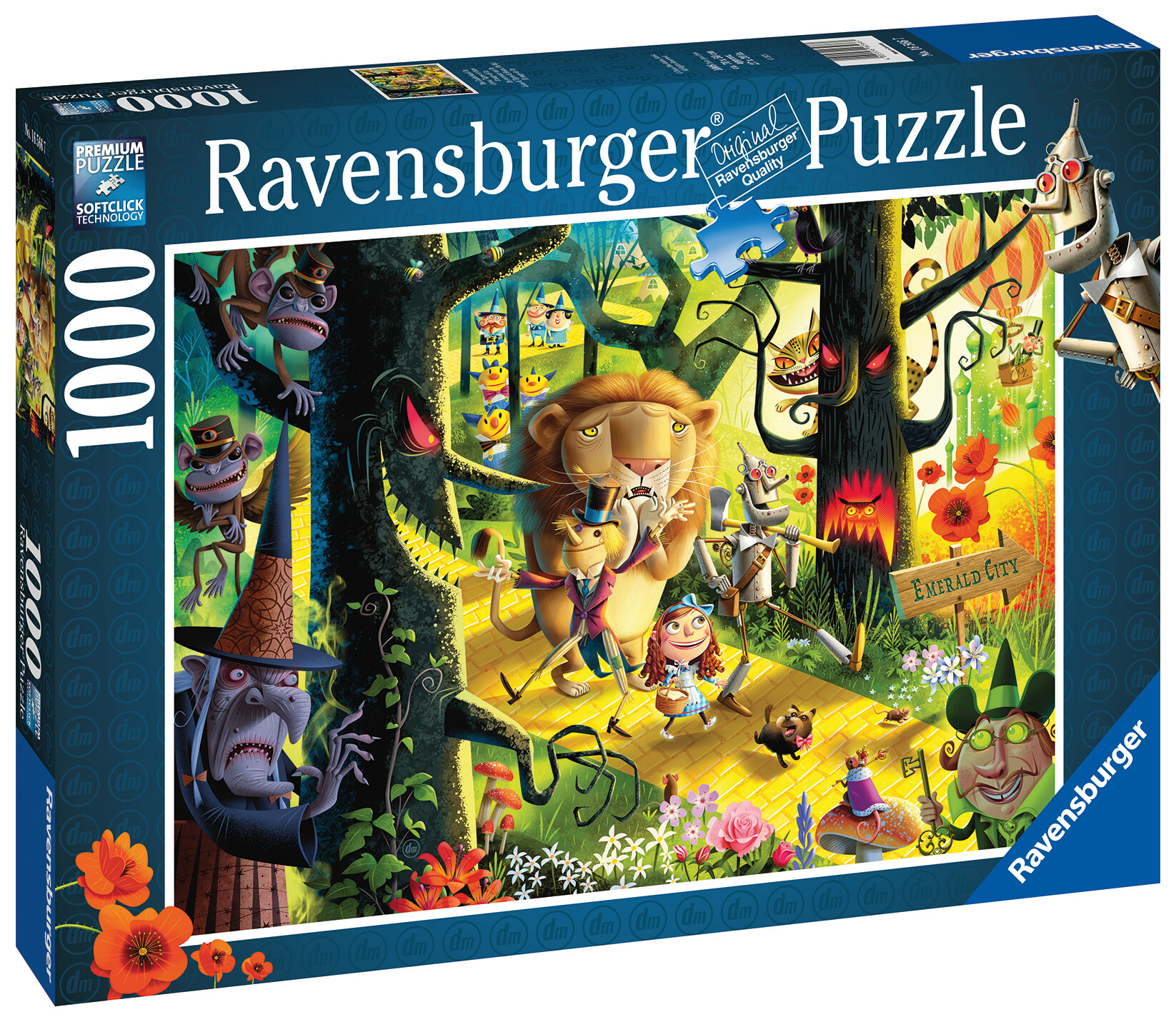 Ravensburger - puzzle il mago di oz, 1000 pezzi, puzzle adulti - RAVENSBURGER