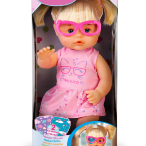 Nenuco occhiali, bambola 35 cm, corpo rigido, con occhiali rosa - NENUCO