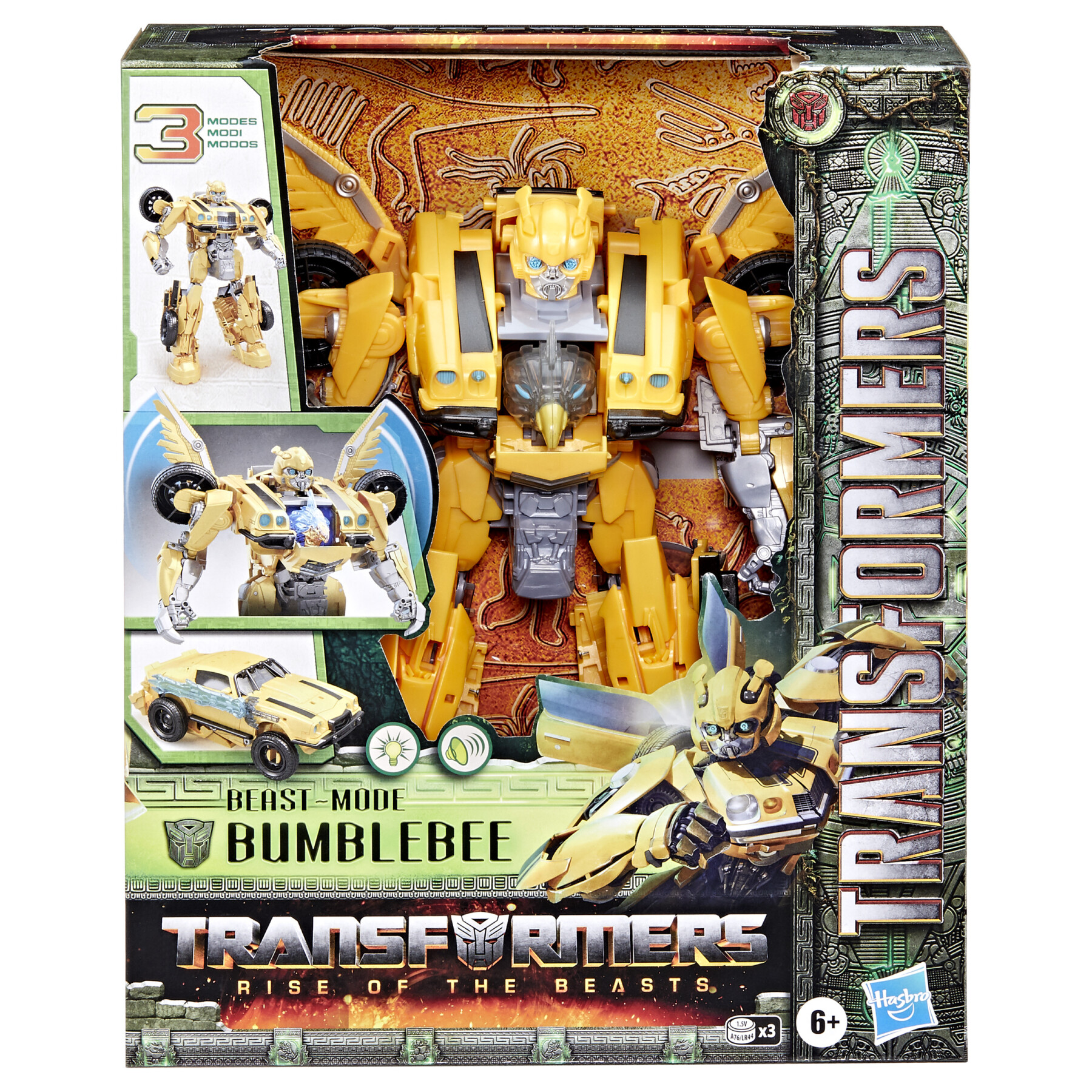 Transformers, bumblebee modalità animale ispirato al film "transformers: il risveglio", dai 6 anni in su, in scala da 25 cm - Transformers