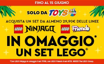 ACQUISTA UN SET LEGO DA ALMENO € 29,90 DELLE LINEE NINJAGO E FRIENDS, IN OMAGGIO UN SET LEGO