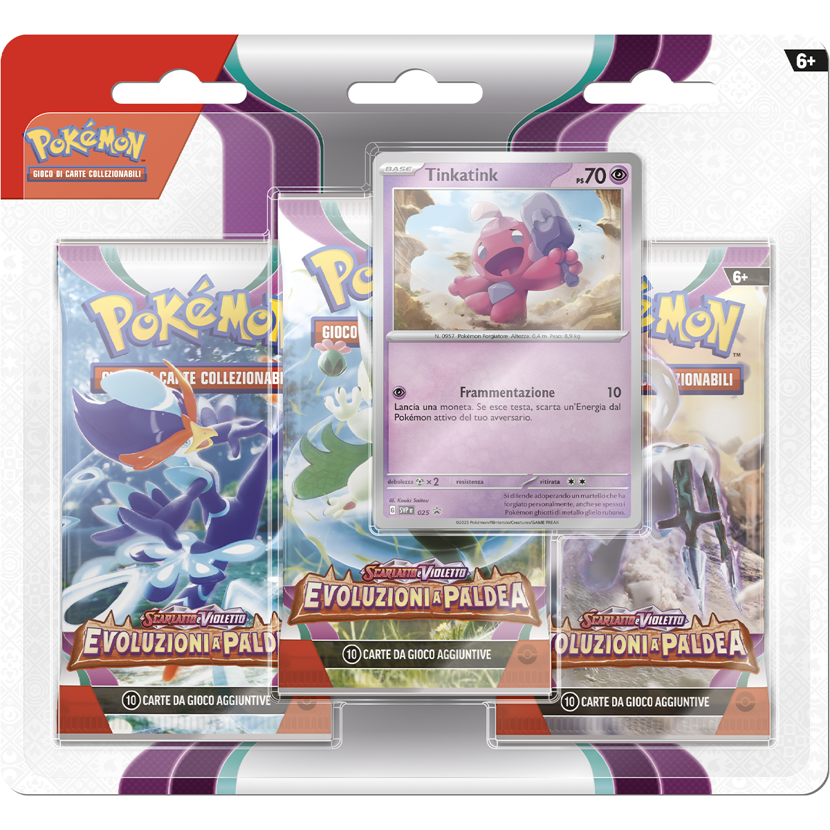 Pokemon scarlatto e violetto evoluzioni a paldea - 3 pack blister - POKEMON