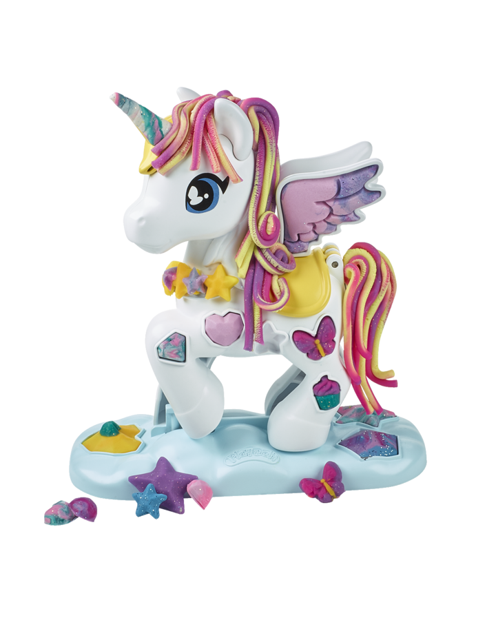 Play-doh, unicorno magico da decorare, per bambini e bambine dai 3 anni in su, con 5 vasetti - PLAY-DOH