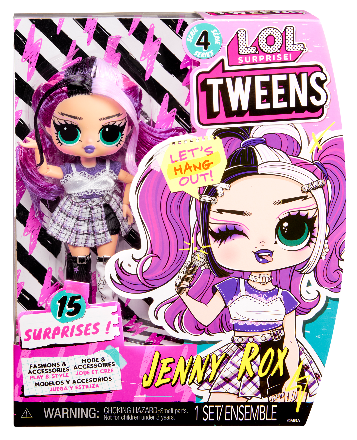 Lol surprise tweens serie 4 fashion doll: jenny rox.15 sorprese e favolosi accessori da sfoggiare - LOL